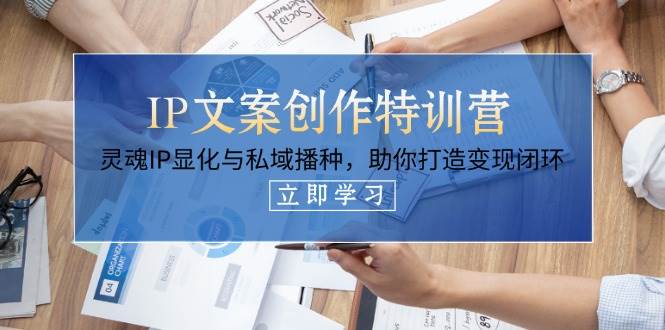 IP文案创作特训营，灵魂IP显化与私域播种，助你打造变现闭环(14节课)-汇流