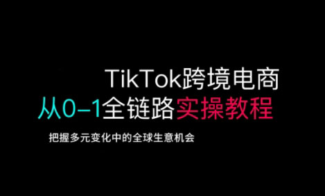 TikTok电商运营从基础到高阶全方位实操-汇流